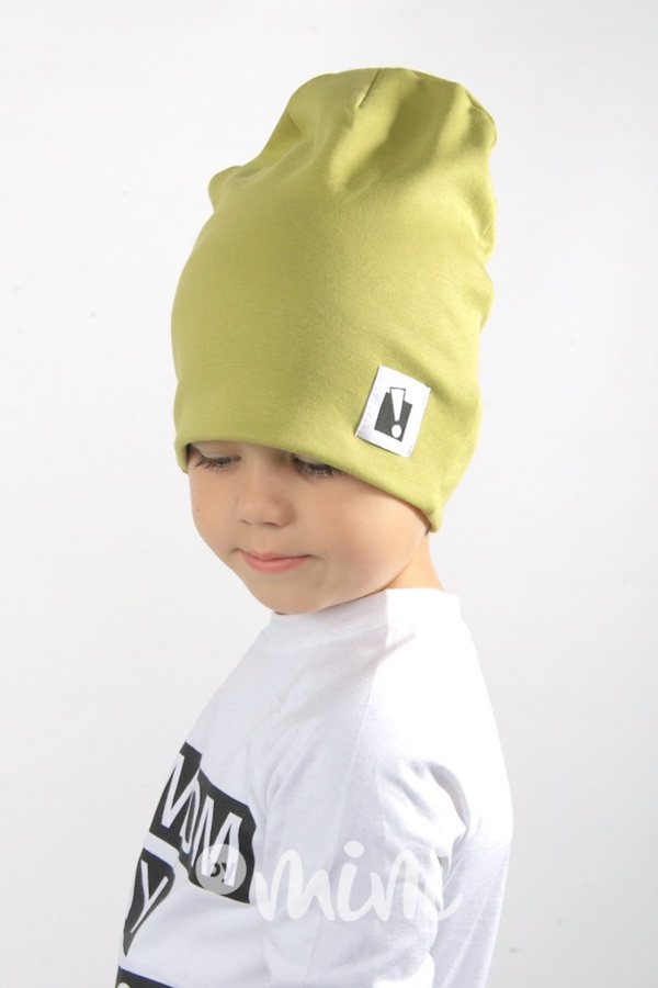 Dvojitá beanie čepka lemon