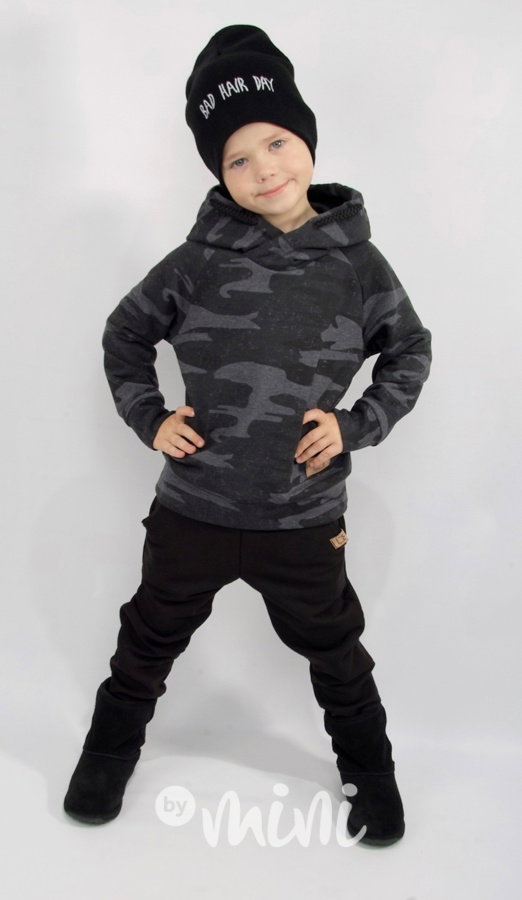 ARMY grey zateplená mikina