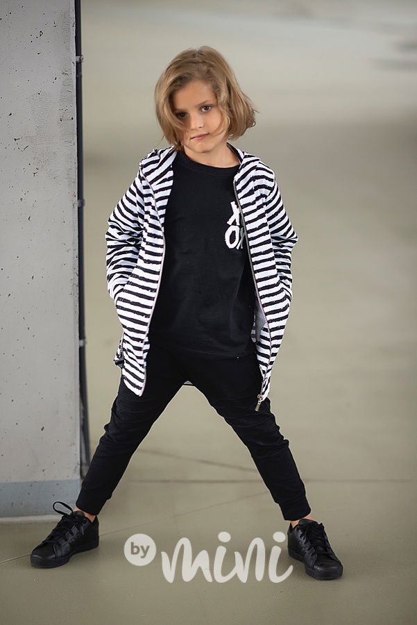 *Premium* mikina se zipy pruhy