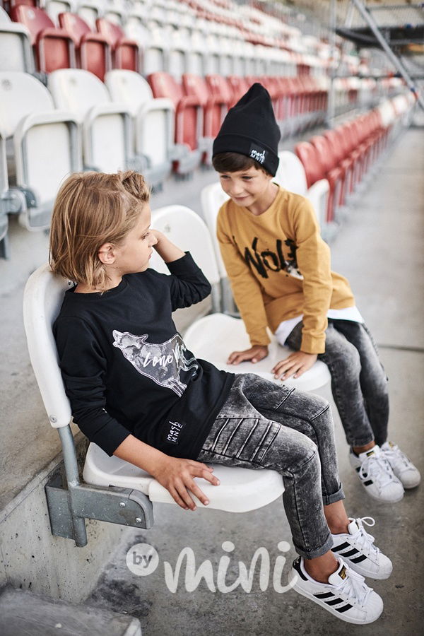 *Premium* jeans black s prošitím