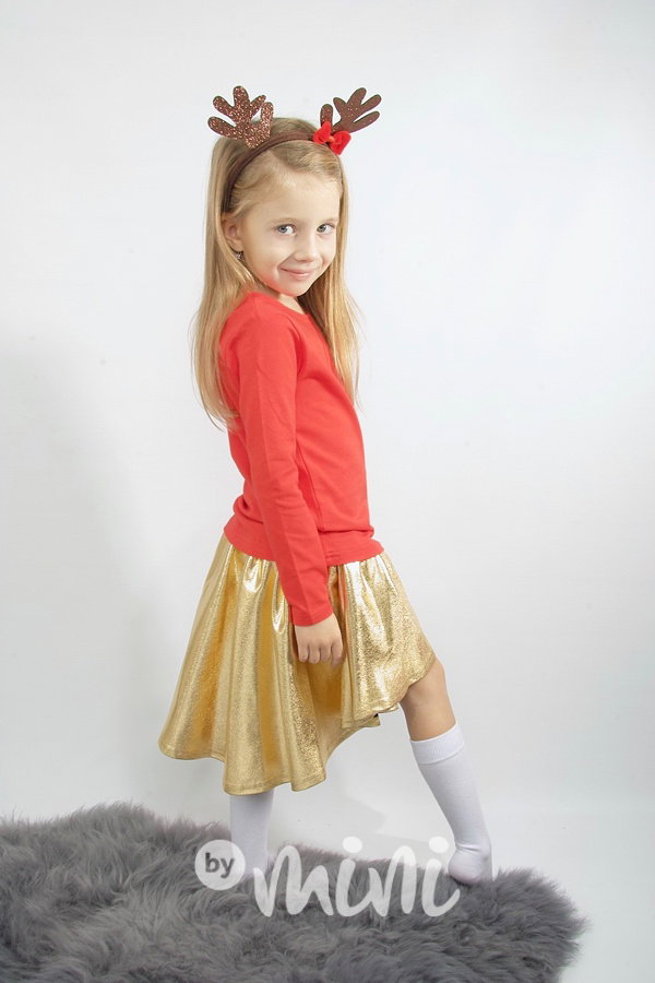 Ballerina top s mašličkou - červený