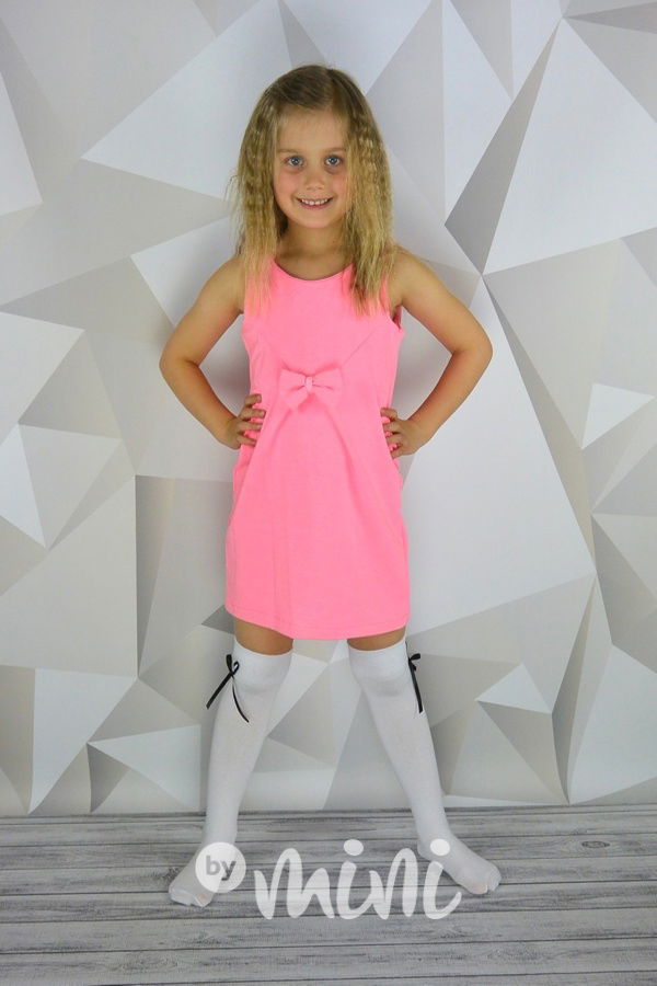 Pink bow dress