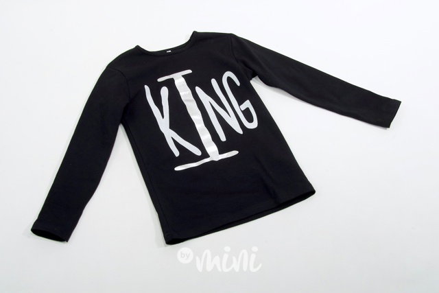 KING longsleeve triko - černé