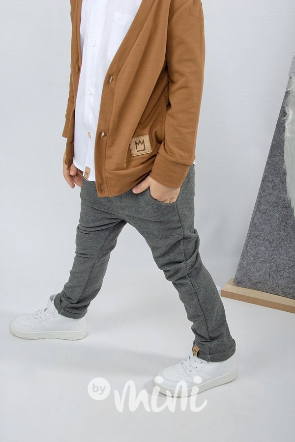 Elegant pants šedé