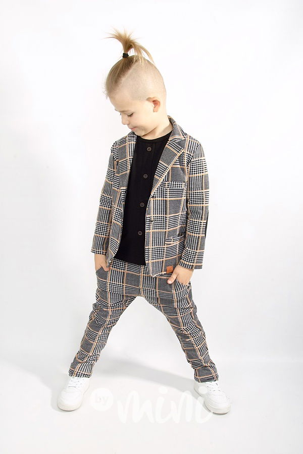 Elegant karo style kalhoty