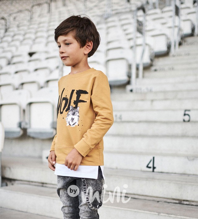 *Premium* wolf mikina - mustard