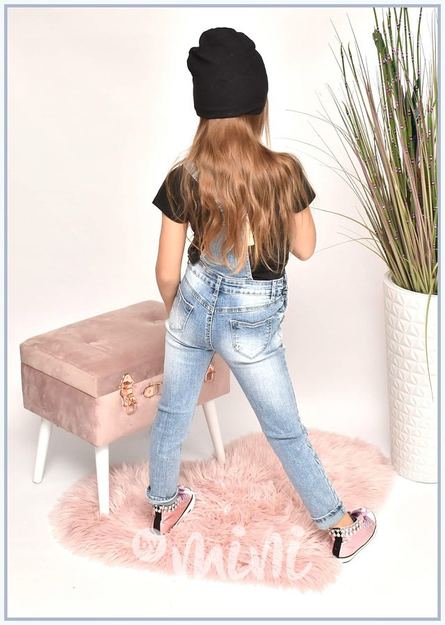 Zdobené dívčí jeans lacláče