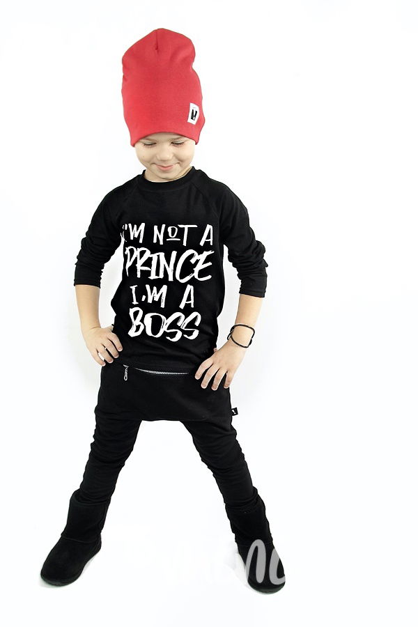 Chlapecké triko Not a prince - černé