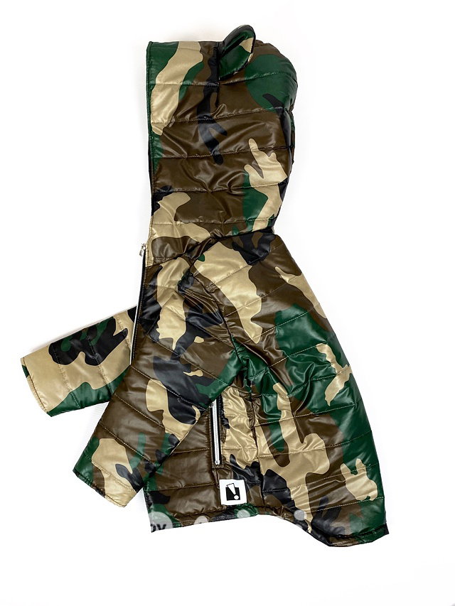 Jarní prošívaná long bunda - army