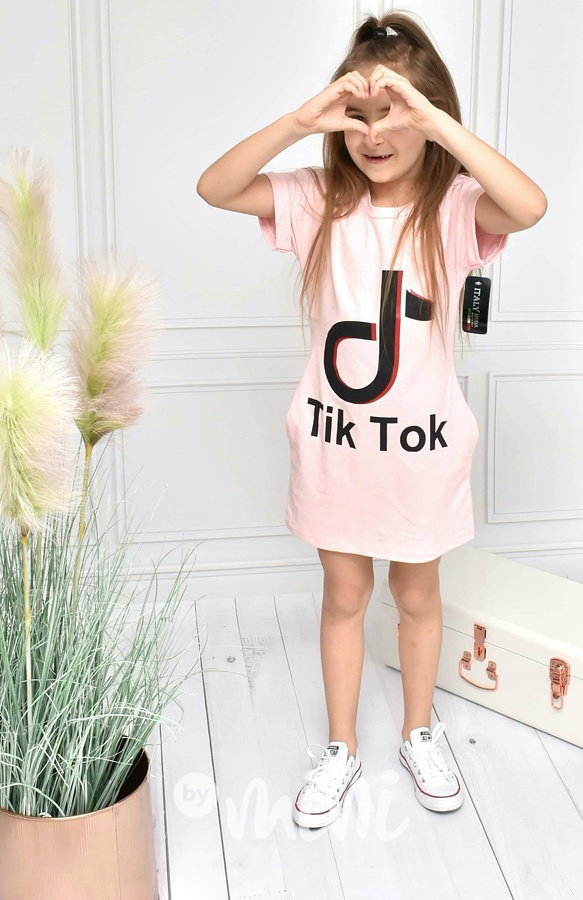 Tik Tok letní tunika - růžová