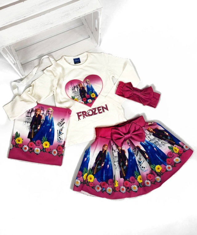 4ks FROZEN set pink