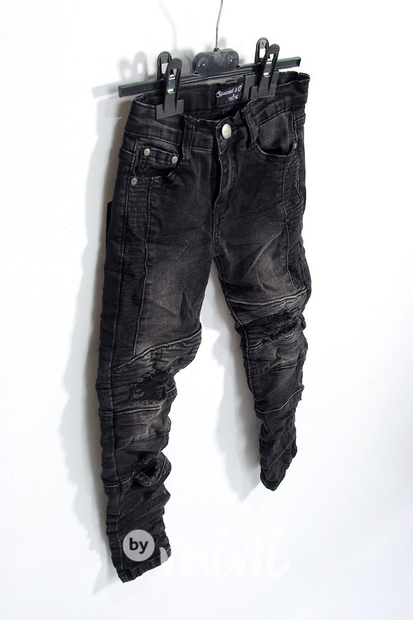 Biker slim džíny ice black !TOP!