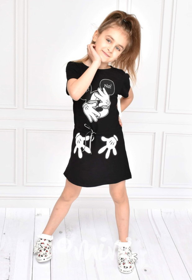 Mickey sporty dívčí dress - black