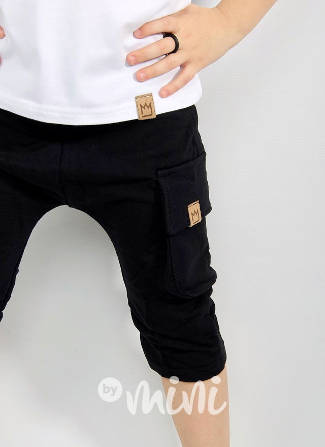 Černé shorts baggy kapsáče