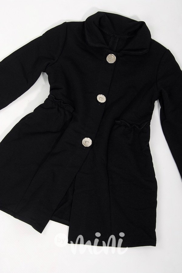 Černý dívčí kabátek
