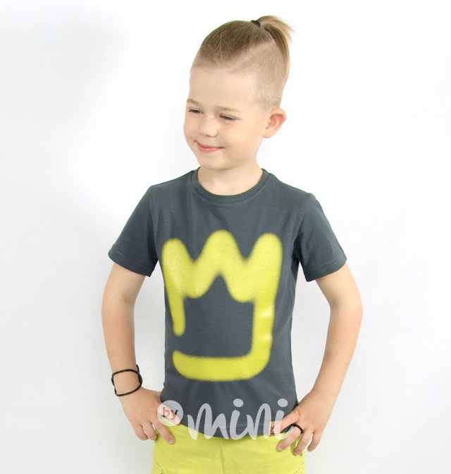 Graffiti logo triko - grey