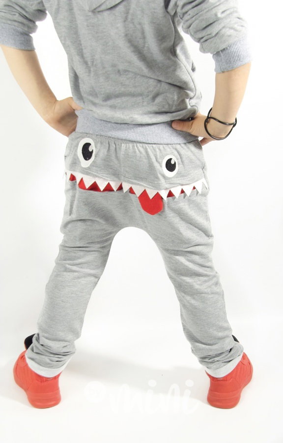 Zuby - tepláky šedé