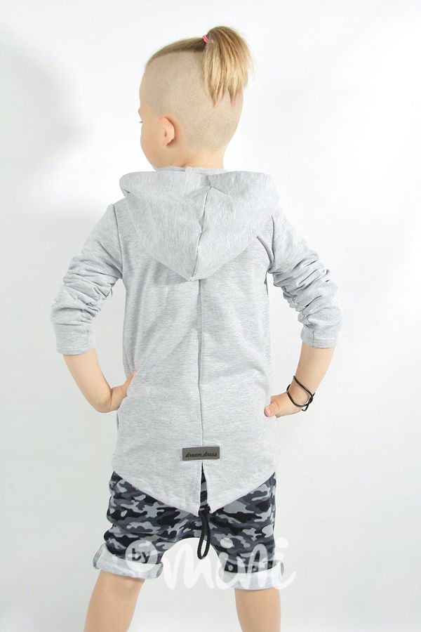 Grey long mikina *DreamDress*