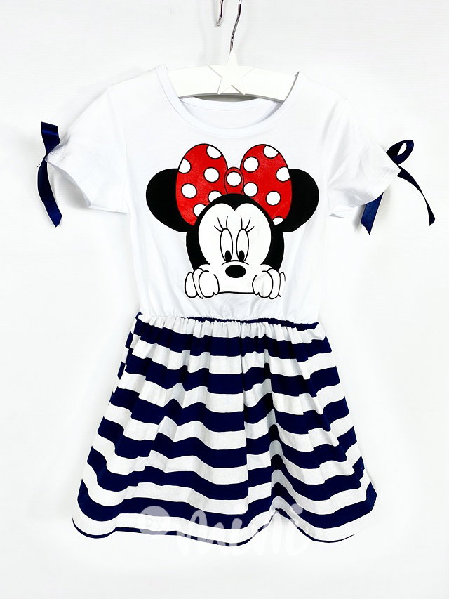 Minnie letní šaty s pruhovanou sukní