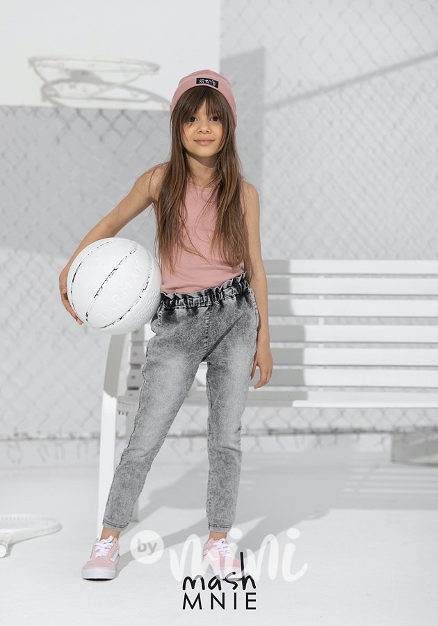 Žebrované stretch tílko pink *Premium*