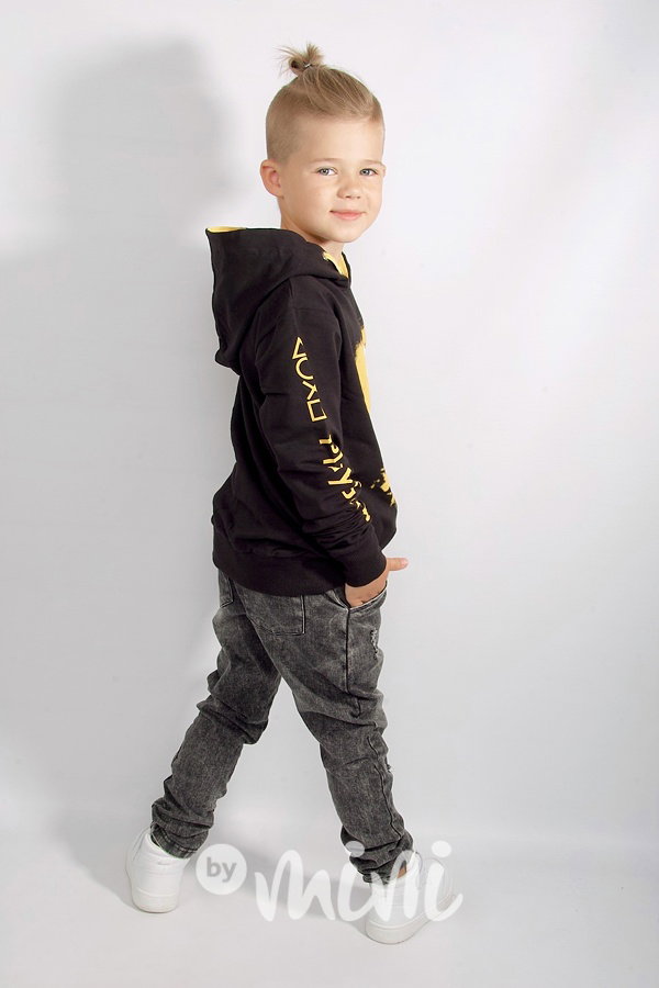 Playstation mikina - black/mustard