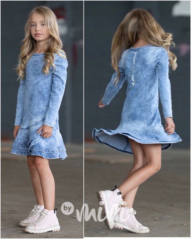 Inspired denim blue šaty *by AFK*