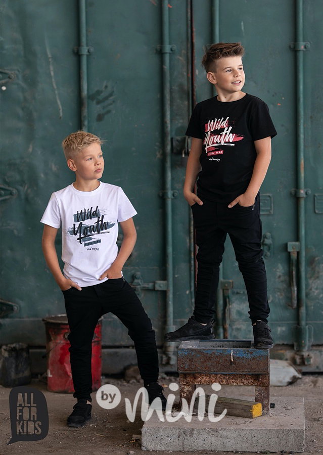 Wild youth triko -  černé