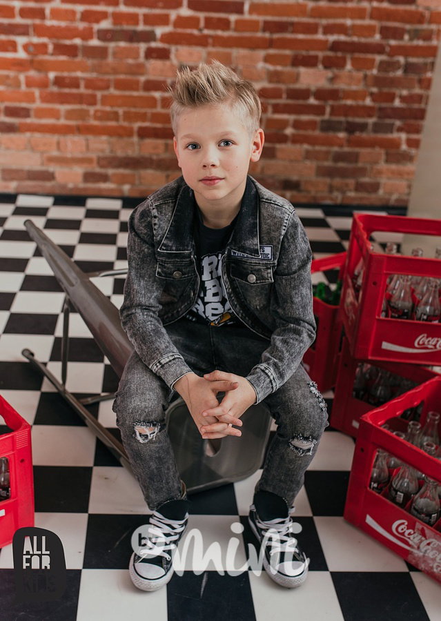 Jeans bunda černá - All for kids