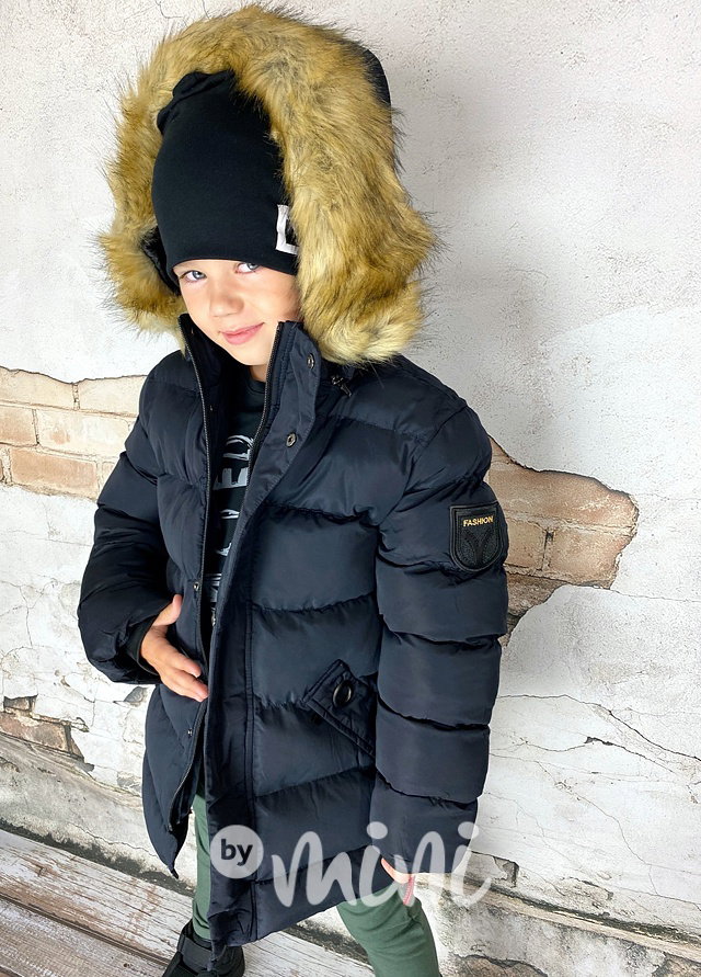 Navy chlapecký zimní kabát