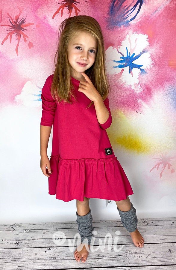 Malinové oversize šaty *TOP*