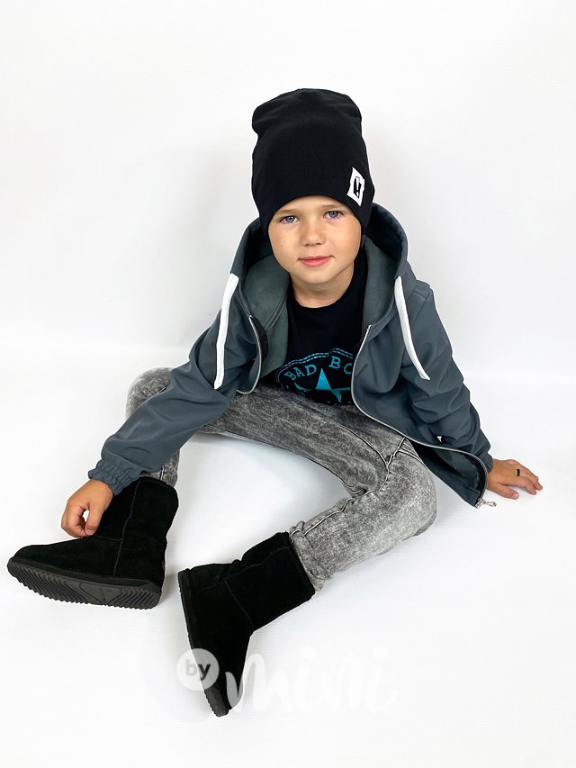 Dvojitá beanie čepka černá