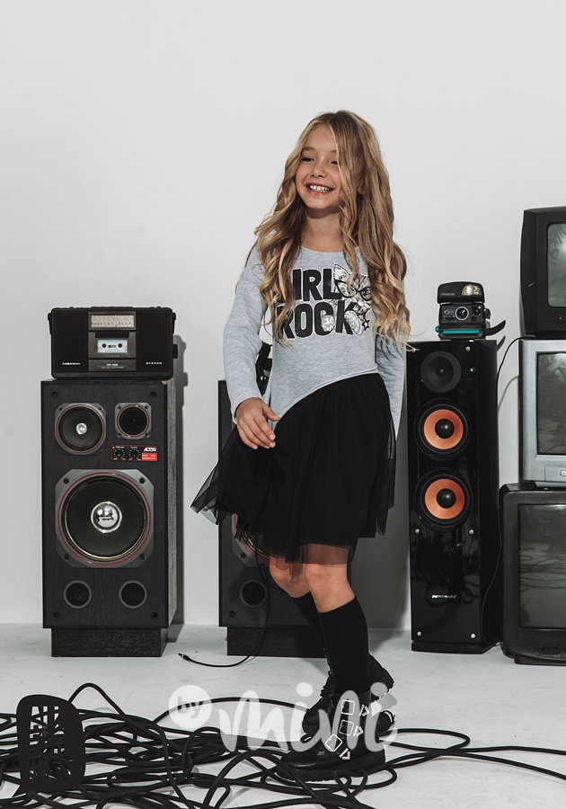 Girl rock šaty grey/black *by AFK*