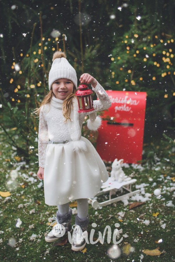Luxury white dress - luxusní dívčí bílé šaty