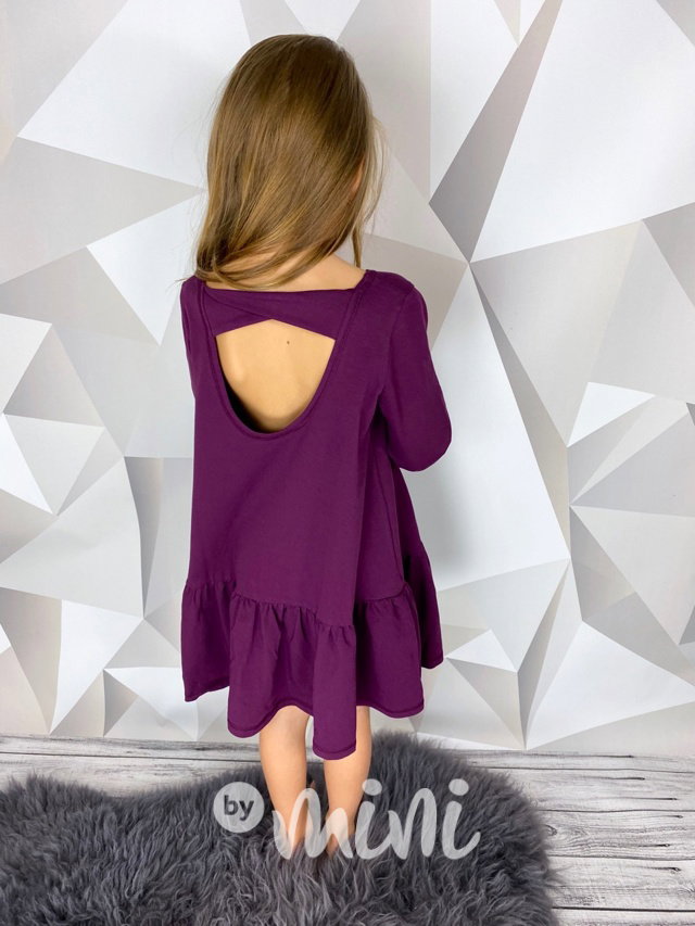 Boho purple šaty