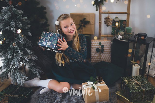 Luxury Smaragd dress - luxusní dívčí šaty