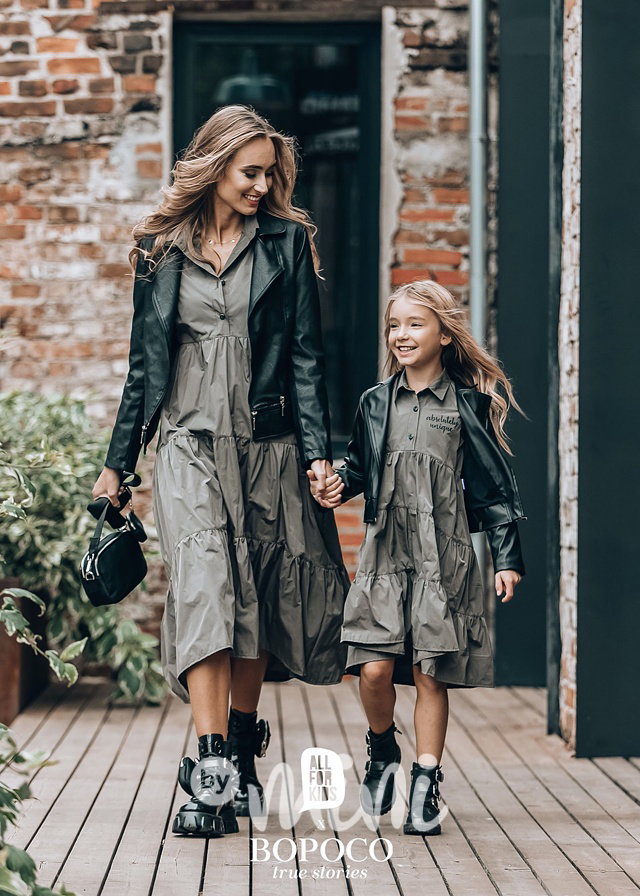Eco leather bunda černá #MiniMe