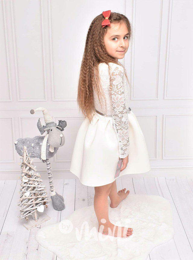 Luxury white dress - luxusní dívčí bílé šaty
