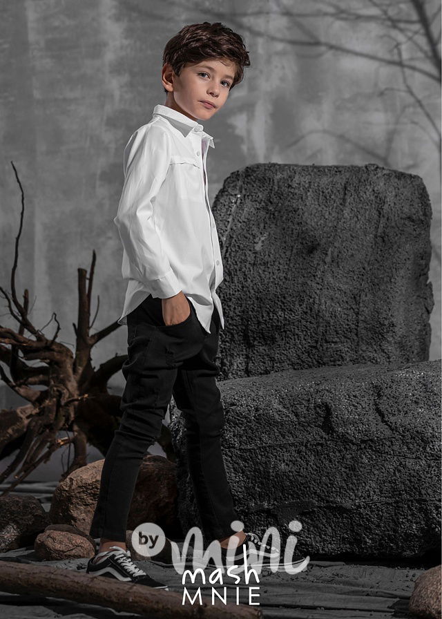 Wolf bílá košile *MashMnie*