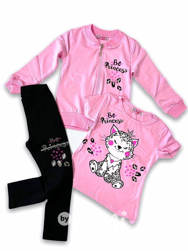 3pcs Be Princess souprava - růžová