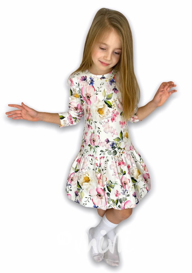 Flower dress s balonovou sukní
