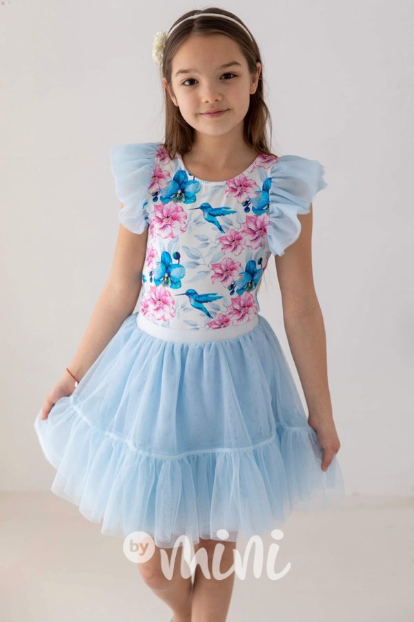 Blue Lagoon maxi tutu sukně Lily Grey