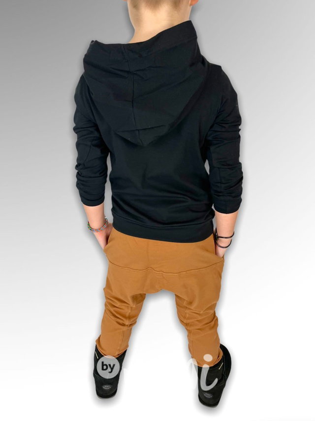 BOY blůzka s kapucí black/honey
