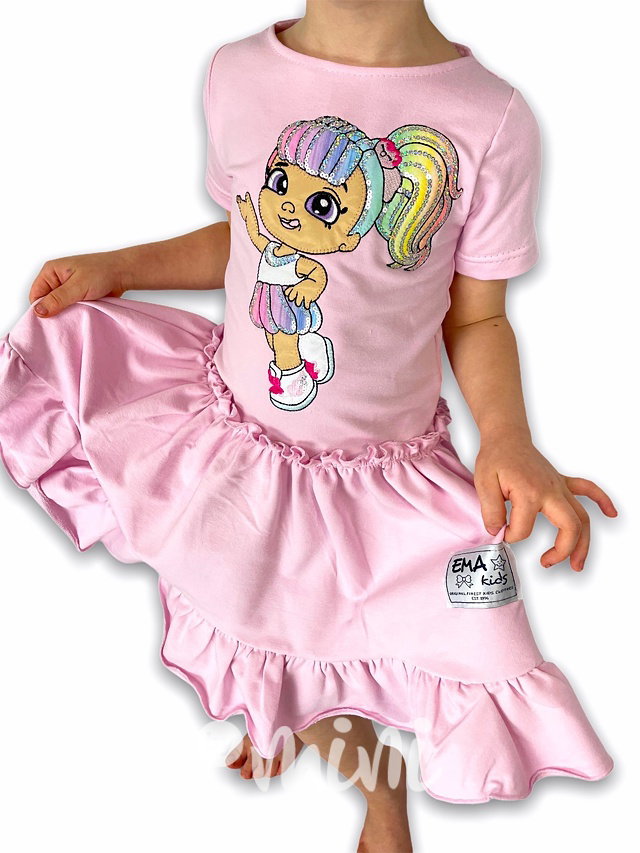 Doll - extra točivé dívčí šaty pink