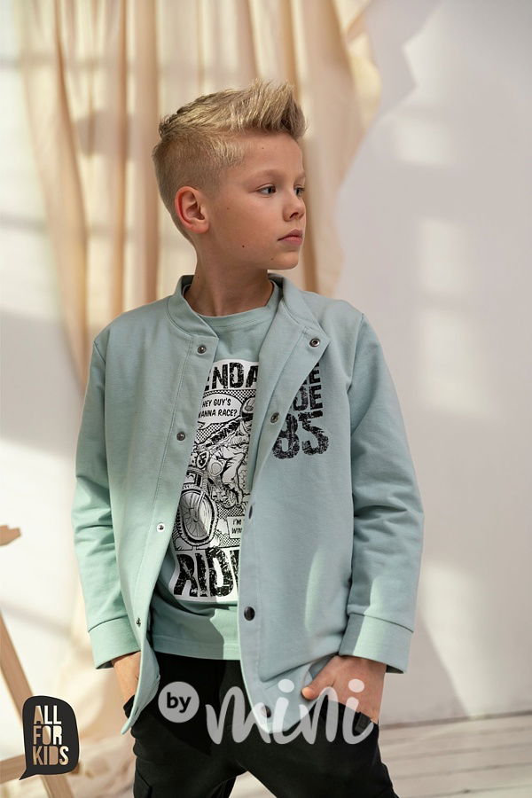 Riders bomber mikina - mint