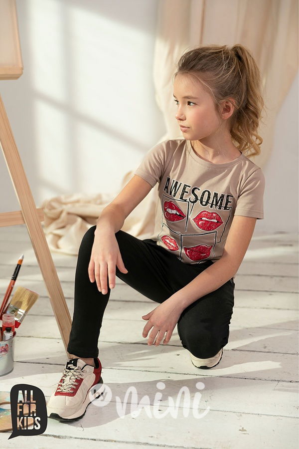 Dívčí triko s krátkým rukávem potisk RTY