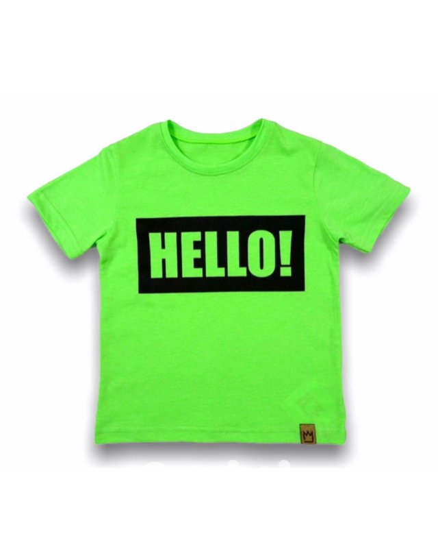 HELLO triko neon green/black