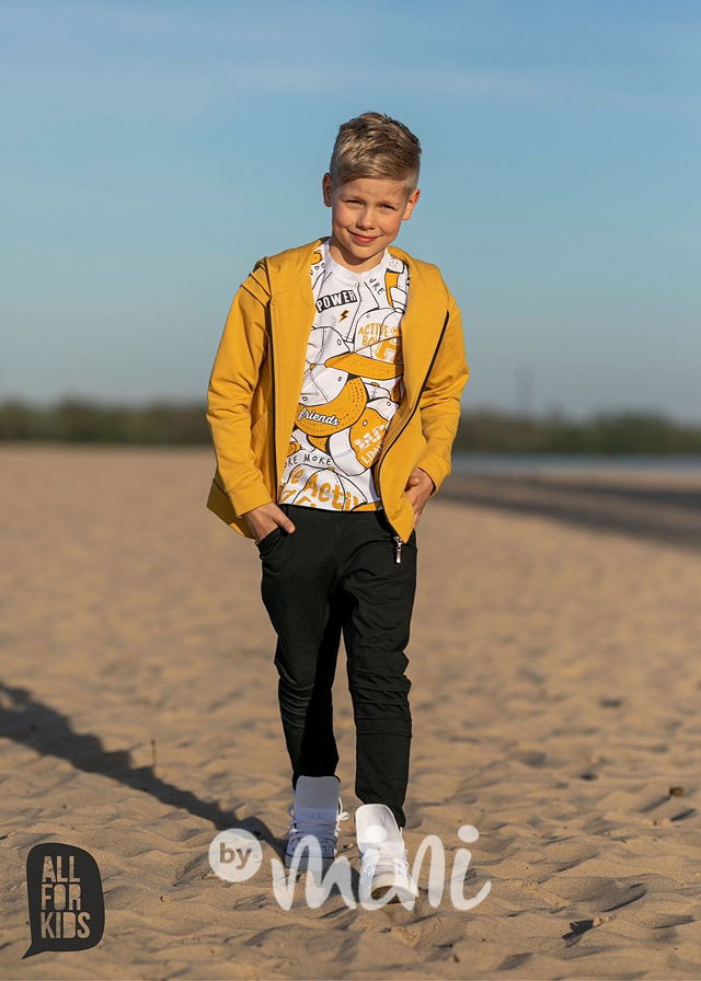 Active boy mikina mustard