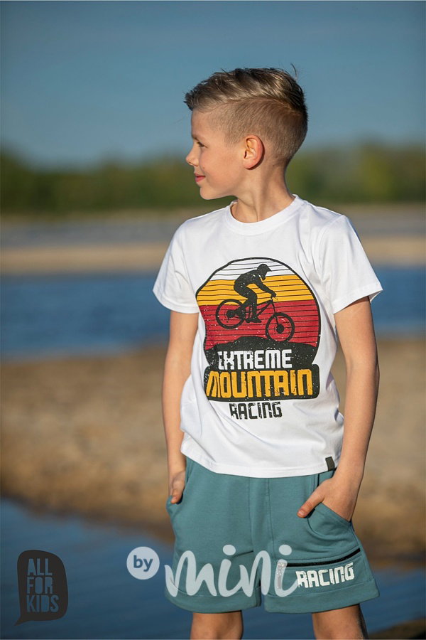 Racing triko bílé