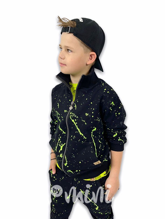 Splash mikina black/lemon