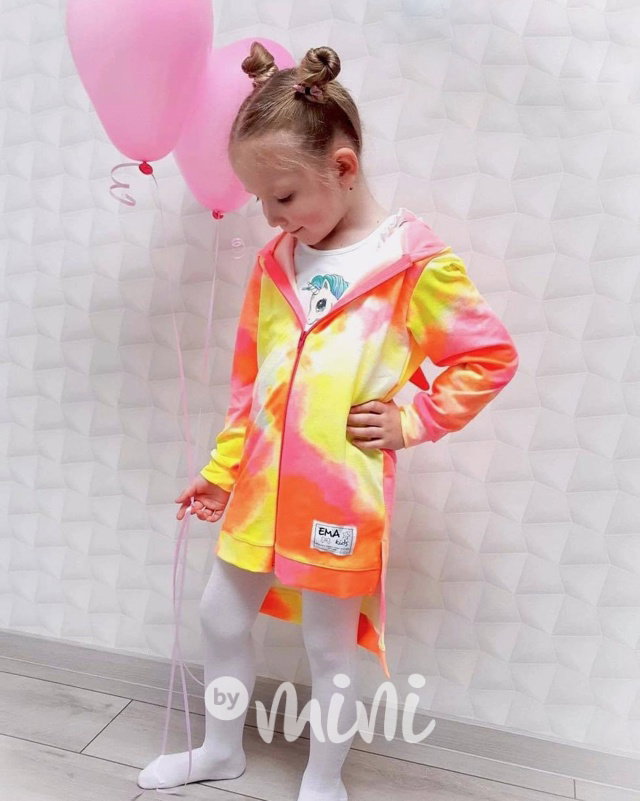 Unicorn neon duhová mikina